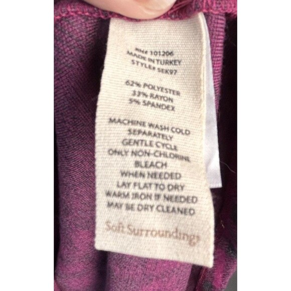 Soft Surroundings Women's Size 1X Paramount Plaid Dress Pink And Gray Cozy Soft - Picture 10 of 10